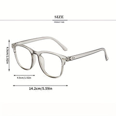 Clear Lens Eyeglasses Causal Light Blocking Unisex