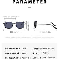 Men's Steampunk Metal Sunglasses UV Protection Eyeglasses