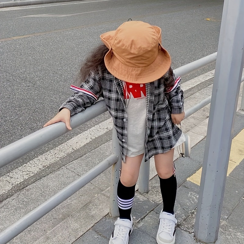 Kids Spring Summer Bucket Hat Outdoor Sunshade Quick Drying Hat