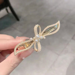 Rhinestone Butterfly Tassel Hair Clip for Women