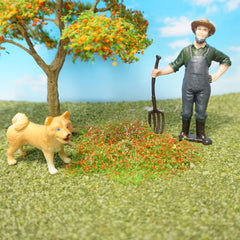 Miniature Wildflowers Grass Pile Bush Vegetation Model for Diorama Scene