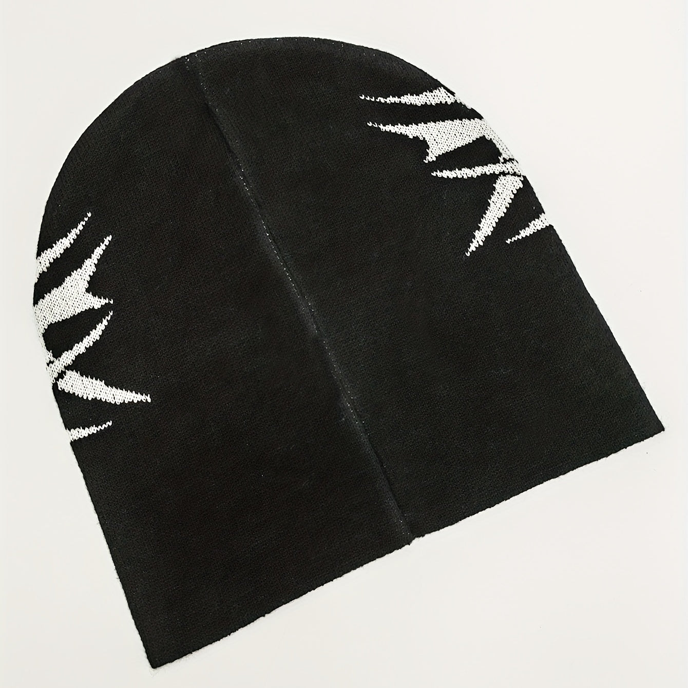 Anime Jacquard Luminous Beanie Soft Elastic Breathable Knit Hat