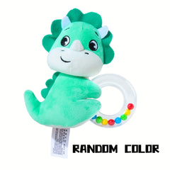 Baby Bell Elephant Plush Sensory Toy with Bells & Buttons Multicolor