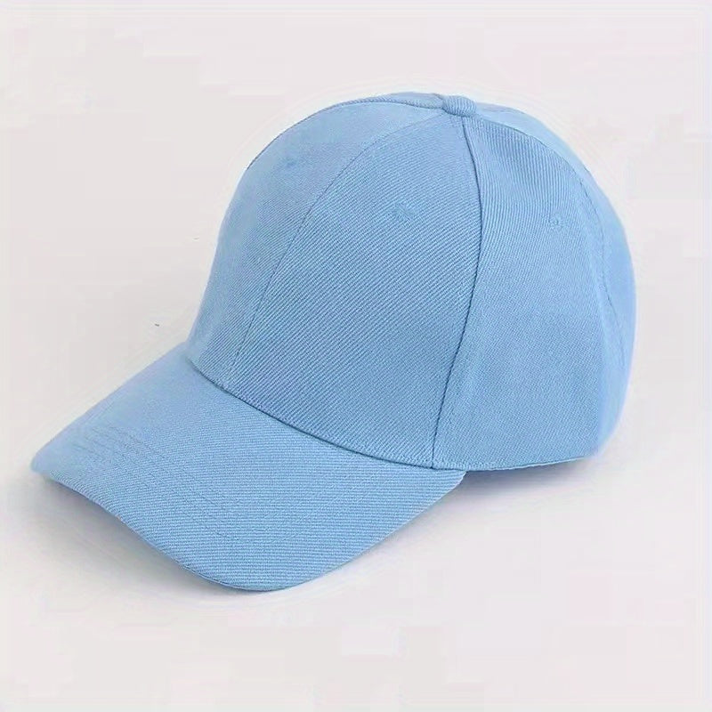 Solid Baseball Cap Unisex Sunshade Couple Dad Hats Lightweight Sun Hats
