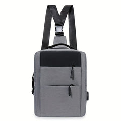Large Capacity Shoulder Bag With USB Charging Port Backpack
