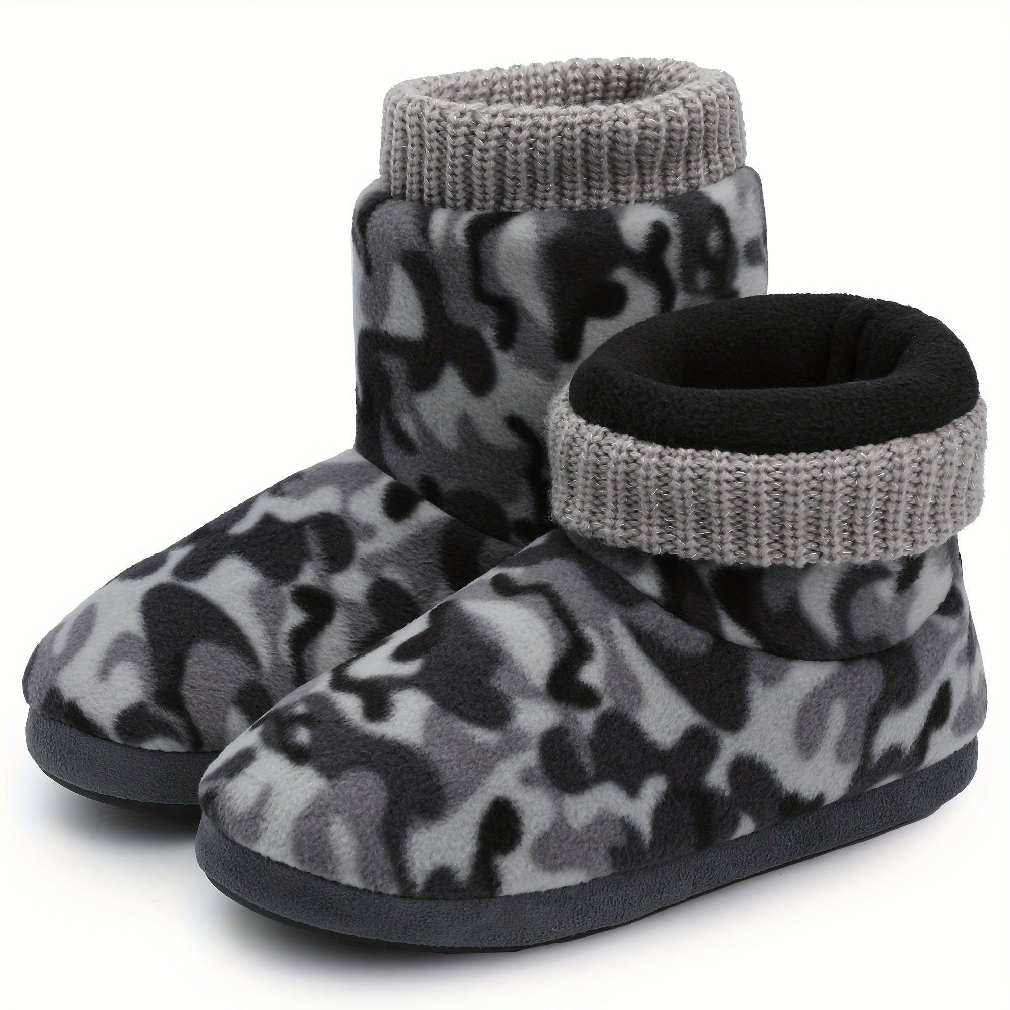 Women's Camo Faux Fur Lined Winter Snow Boots