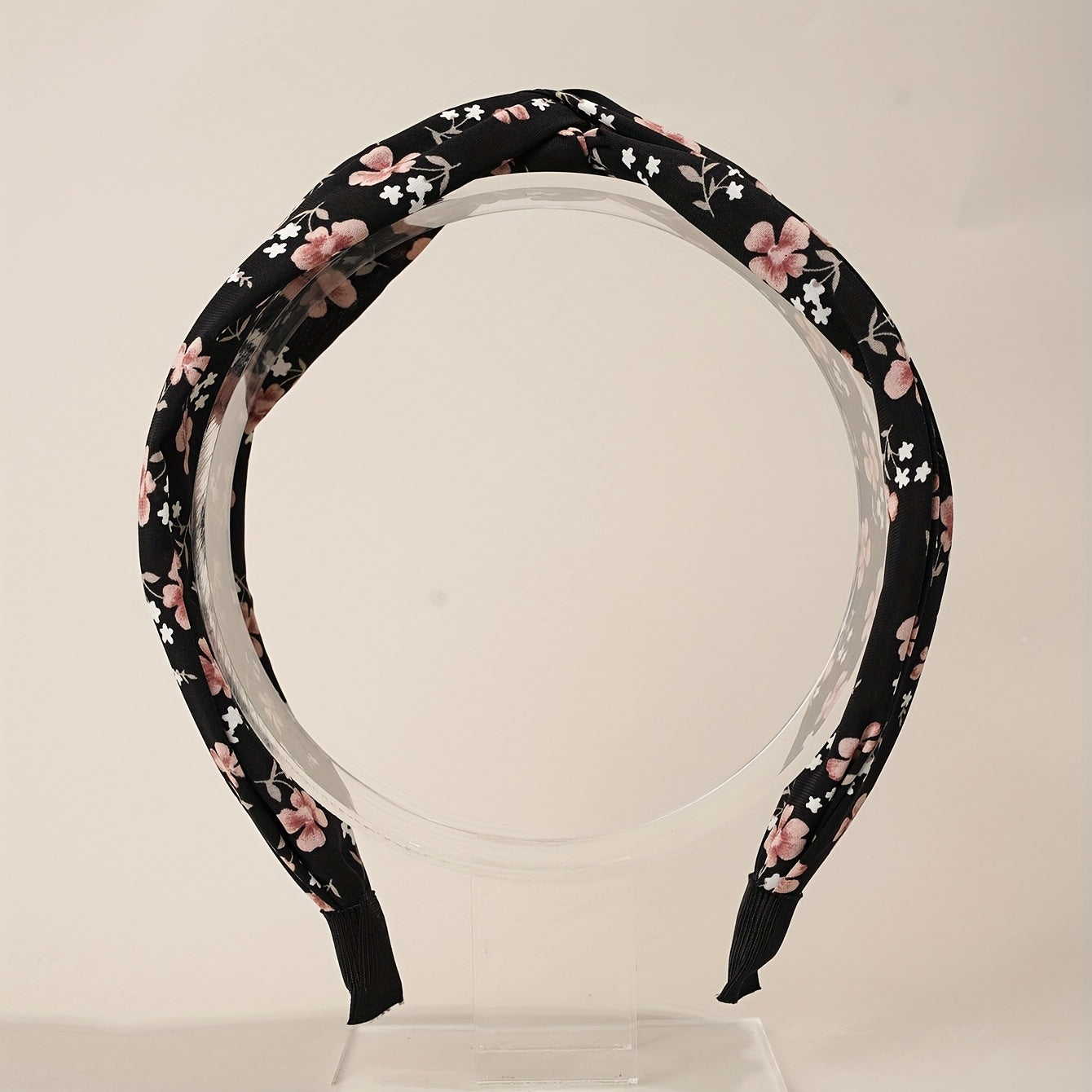 2pcs Knotted Hair Hoop Cross Floral Hairpin Head Hoop Headwear