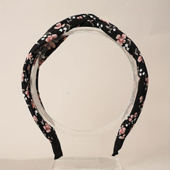 2pcs Knotted Hair Hoop Cross Floral Hairpin Head Hoop Headwear