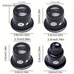 4pcs Watch Repair Tool Magnifying Glass Goggles Set