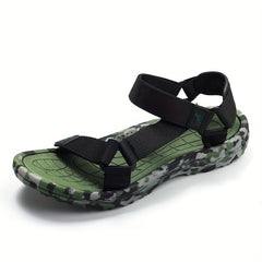 Men's Strap Sandals Camo Sole Casual Walking Slippers