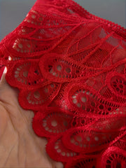 3pcs Lace Thongs Breathable & Comfy Panties Women's Lingerie