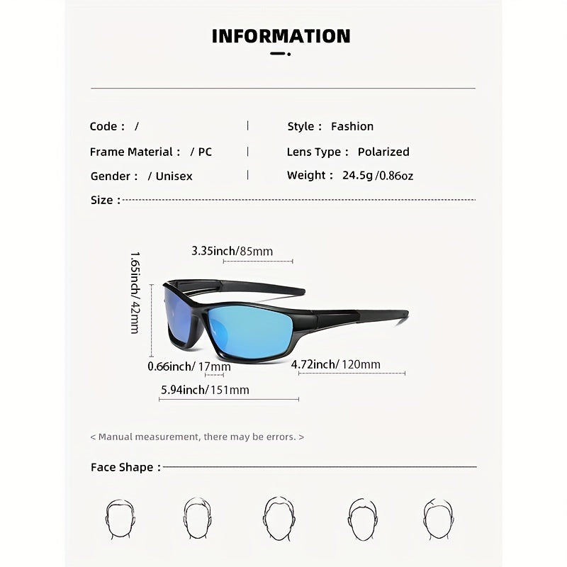 Polarized Night Vision Sports Sunglasses for Men