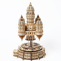 3D Wooden Puzzle Model City in the Sky - Complex Build for Collectors - Ages 14+