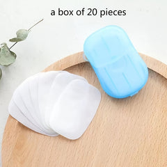 20pcs Travel Portable Disposable Soap in Box