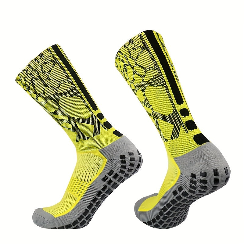 Fashion Casual Mid Calf Socks Outdoor Breathable Non Slip Silicone Socks