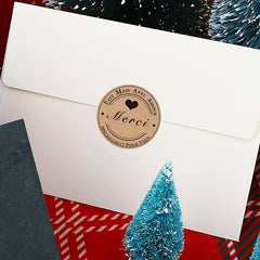 500 Cowhide Label Love Sticker Seal Label Pack