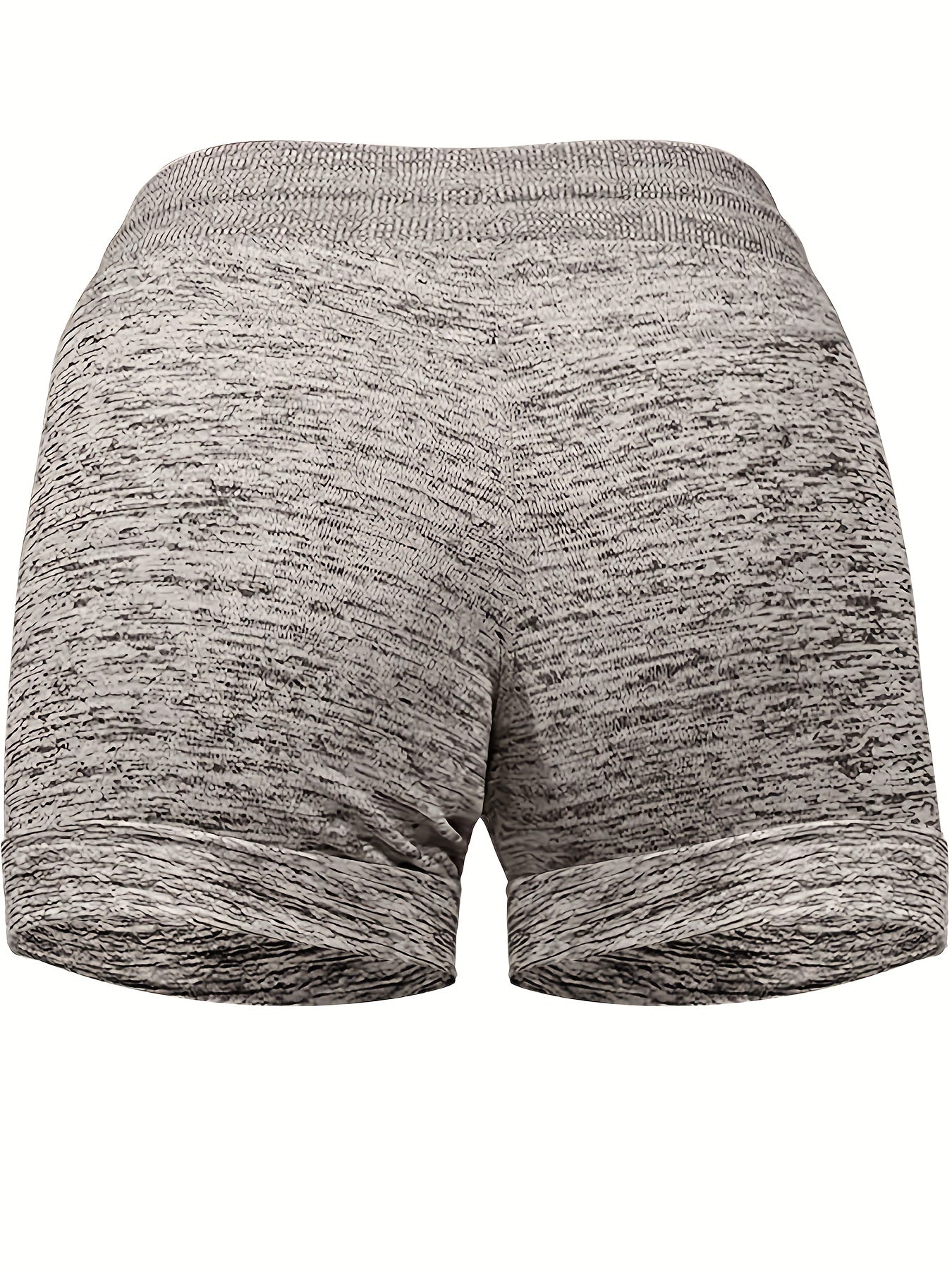Leopard Lips Print Drawstring Shorts Casual Shorts for Spring & Summer