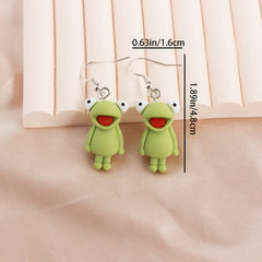 Cute Frog Drop Earrings