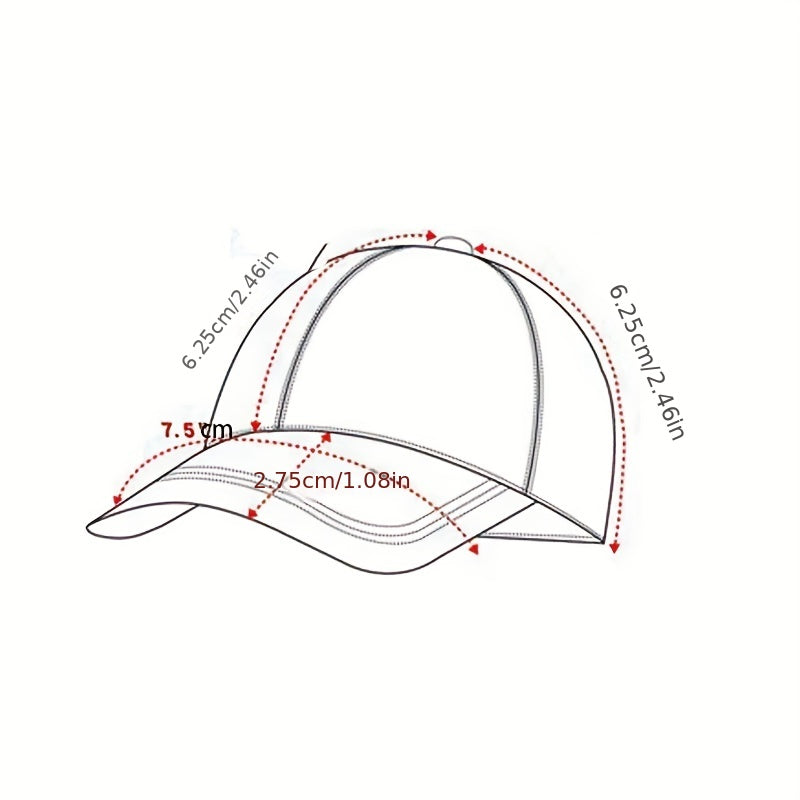 Ghost Embroidery Old Washed Cotton Baseball Cap
