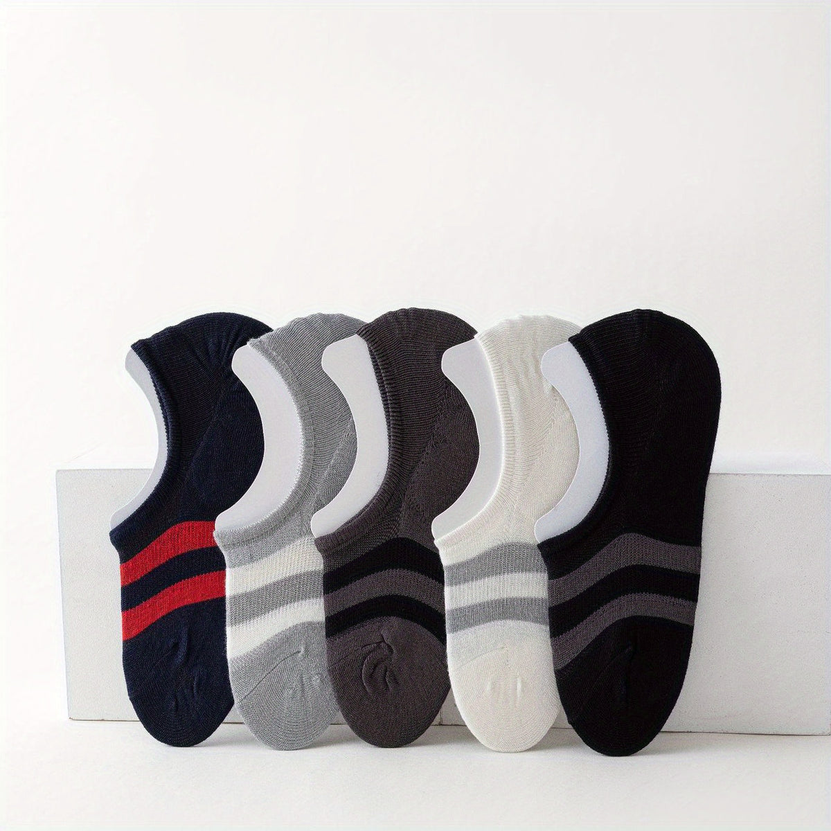 5 Pairs Low Cut Ankle Socks Soft Lightweight Women's Stockings