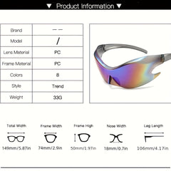 Sci-Fi Punk Sunglasses UV400 Dress Up Party Glasses