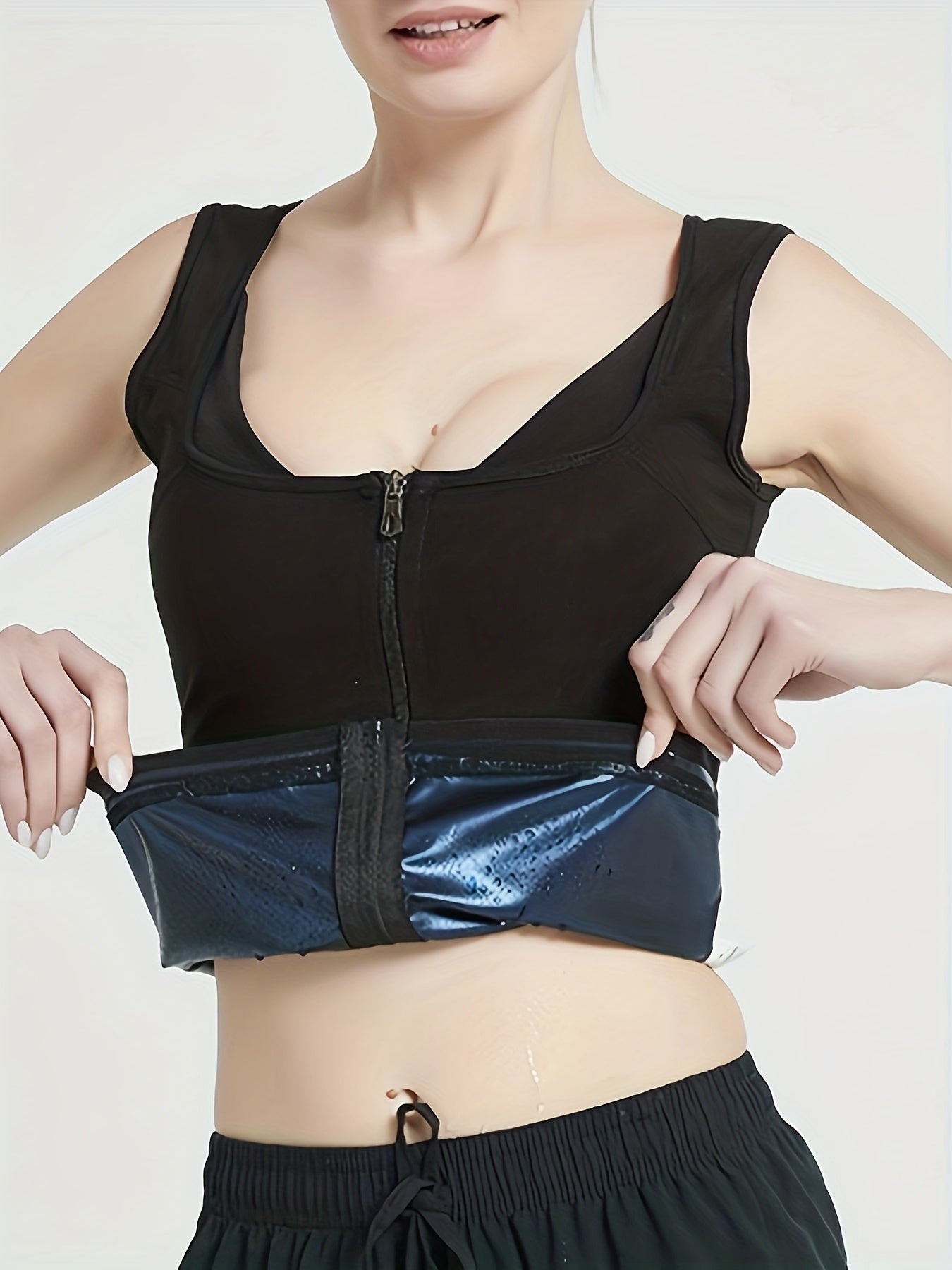 Zipper Shaping Tank Top Waist Trainer Tummy Control Slimmer Women's Underwear