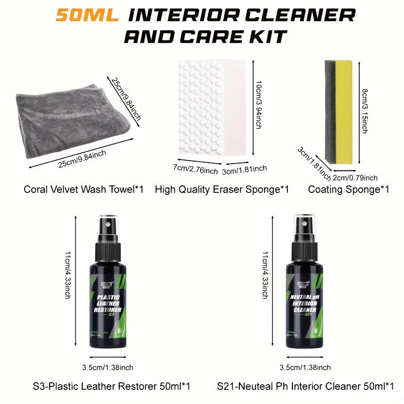 Interior Cleaner & Faux Leather Conditioner Kit HGKJ S3&S21