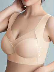 Breathable Mesh Wireless Bra Full Coverage Lingerie