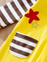 Baby Boys Giraffe Long Sleeve Romper Jumpsuit