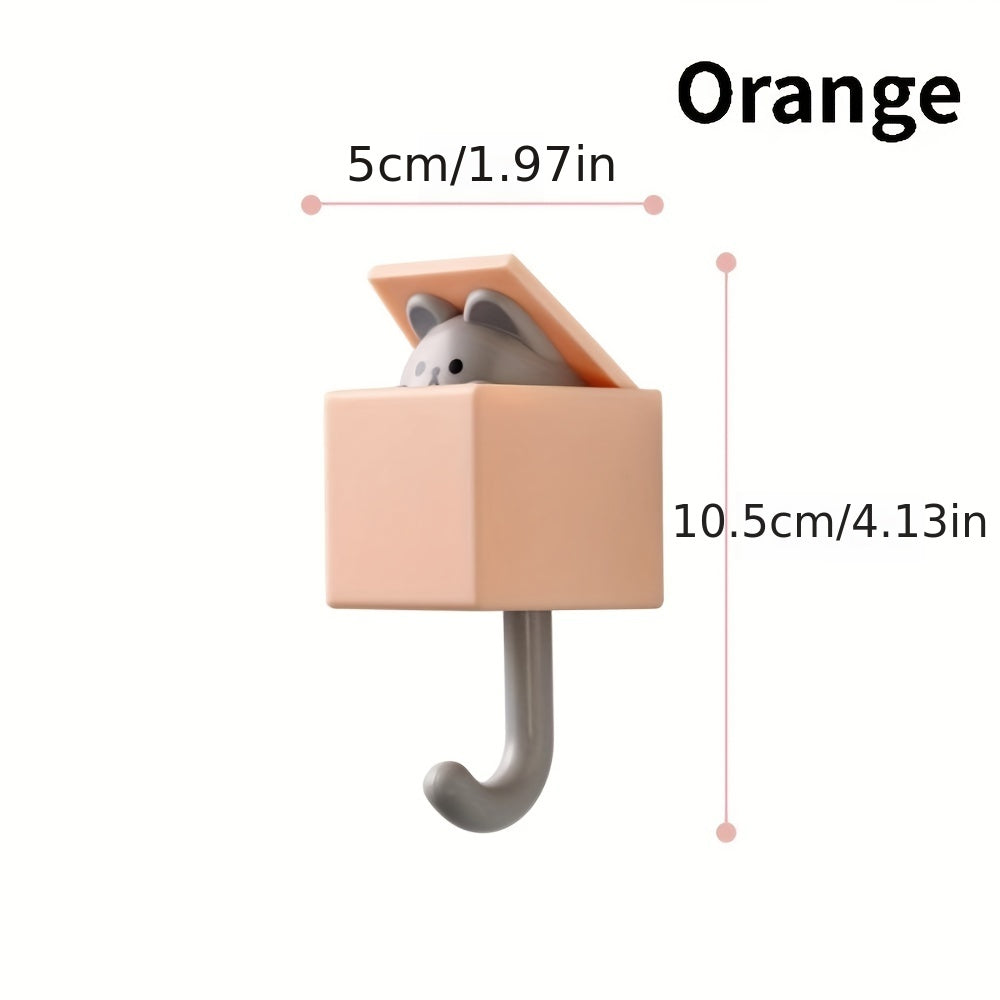 Creative Cat Hook Seamless Wall Decoration