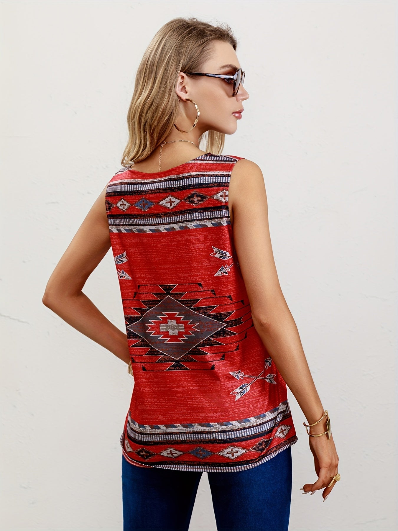  Southwestern Print Tank Top