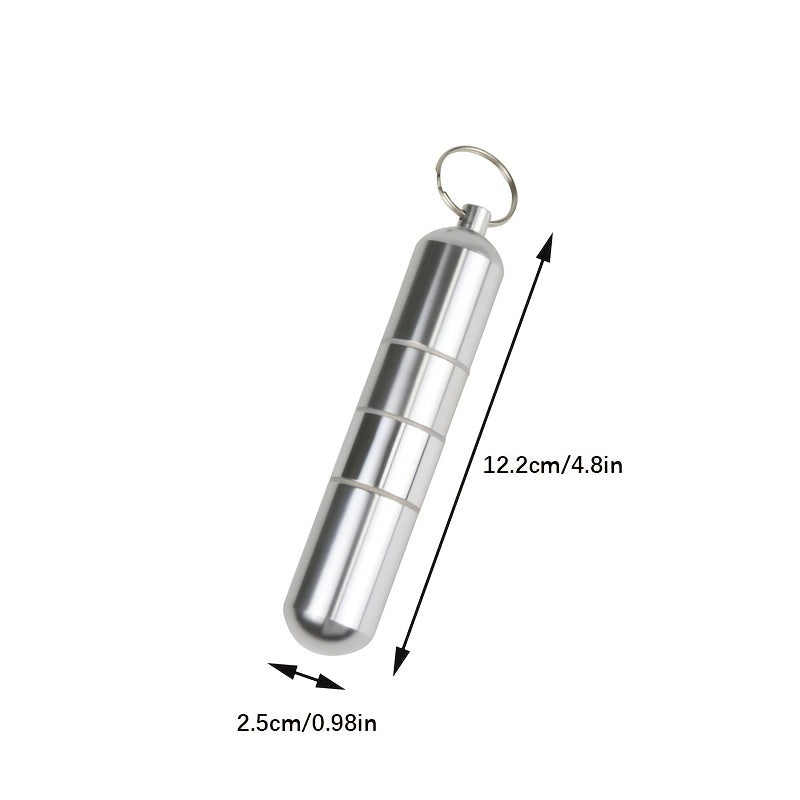 Men's Stainless Steel Gray Waterproof Cigarette Case