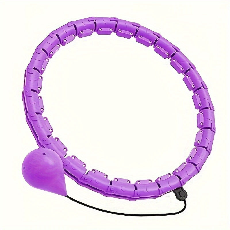 Detachable 24 Sections Fitness Hoop Outdoor Pilates Ring With Solid Ball