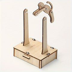 DIY Wooden Monkey Horizontal Bar Flip Toy Material Kit