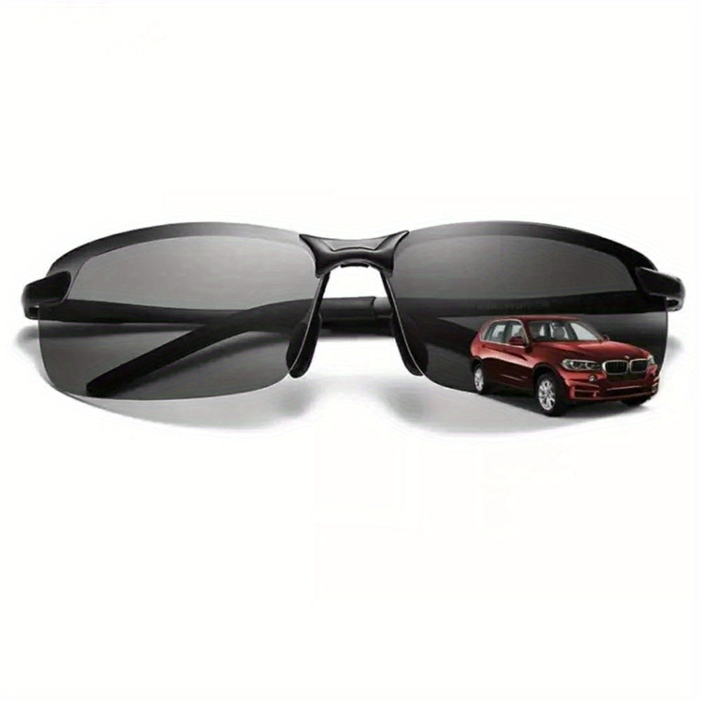 Men's Polarized Driving Sunglasses Dual use PC Glasses