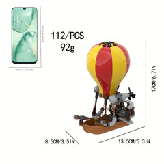 Hot Air Balloon Spaceship Building Blocks Toy 112pcs