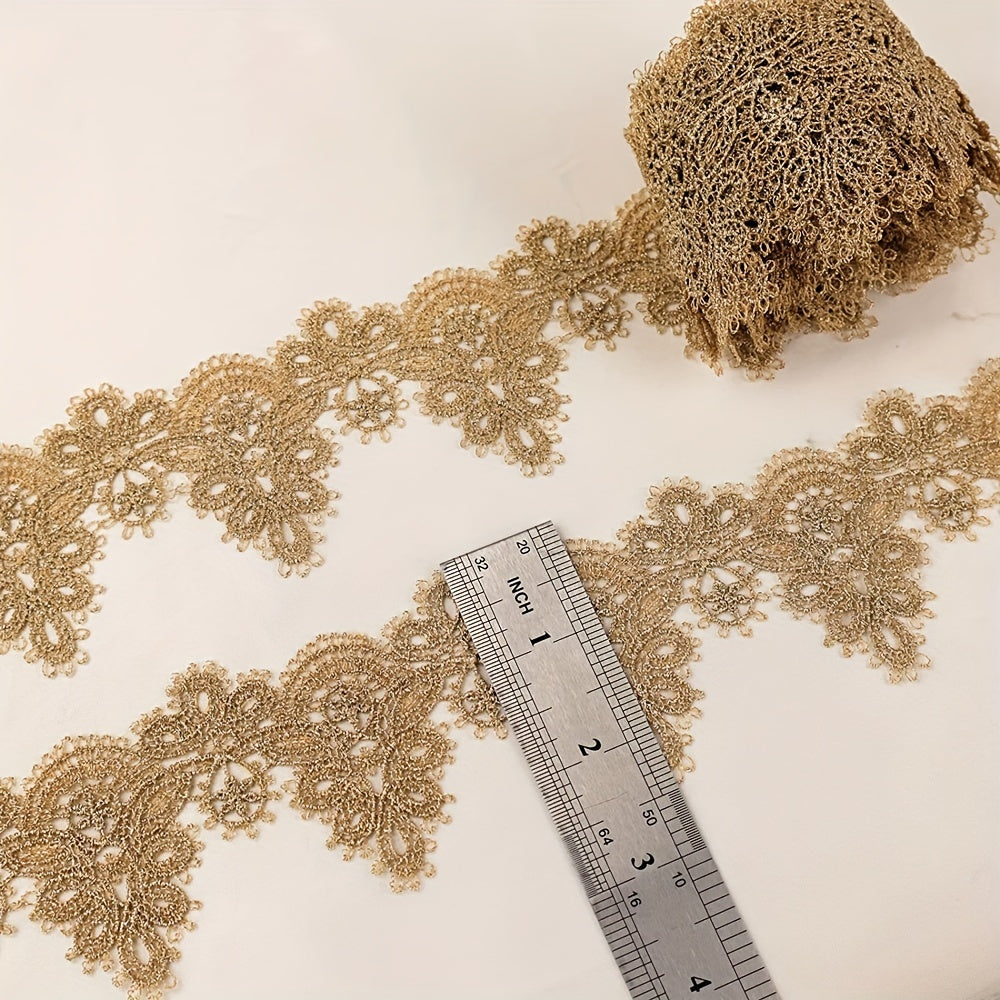 91 Meter Water Soluble Golden Thread Lace Home Accessories