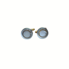 Copper Round Cufflinks For Men