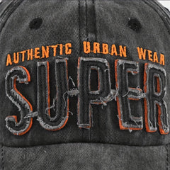 Retro Patch Embroidery Baseball Cap with 3D Embroidery