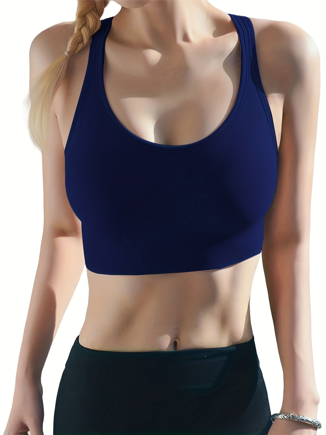 Wireless Sports Bra Comfy Breathable Push Up Shockproof Women's Lingerie