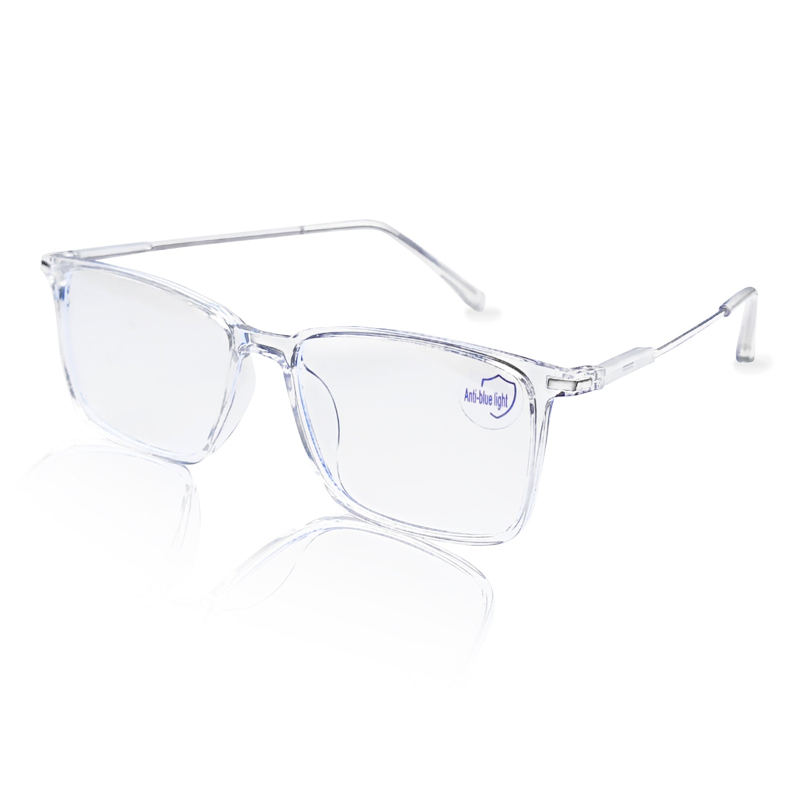 Square Anti Light Glasses Metal Frame
