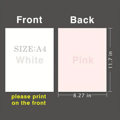 A4 Sublimation Heat Transfer Paper 105gsm for Non-Cotton Fabric