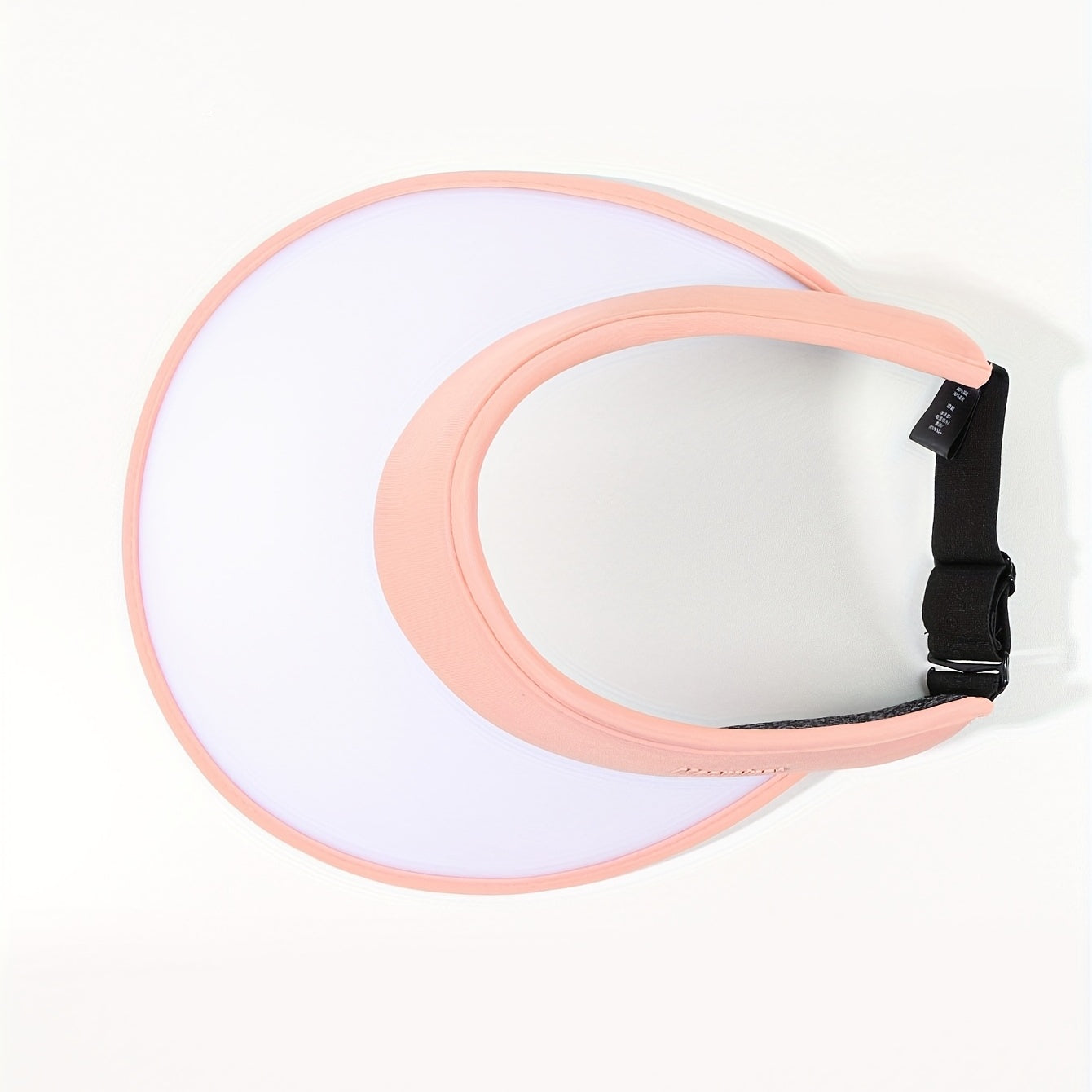 Pink Photochromic Visor Hat Wide Brim Foldable PVC Sun Hat UV Protection