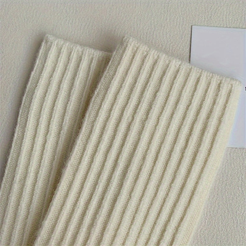 5 Pairs Solid Socks Comfy & Soft Women's Stockings
