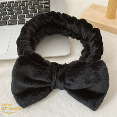 Bow Headband For Face Washing Spa Skincare
