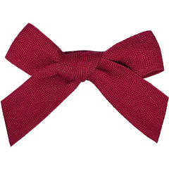 2pcs Red Wine Bowknot Hair Clip Sweet Hair Clip For Side Hair Bang Braids