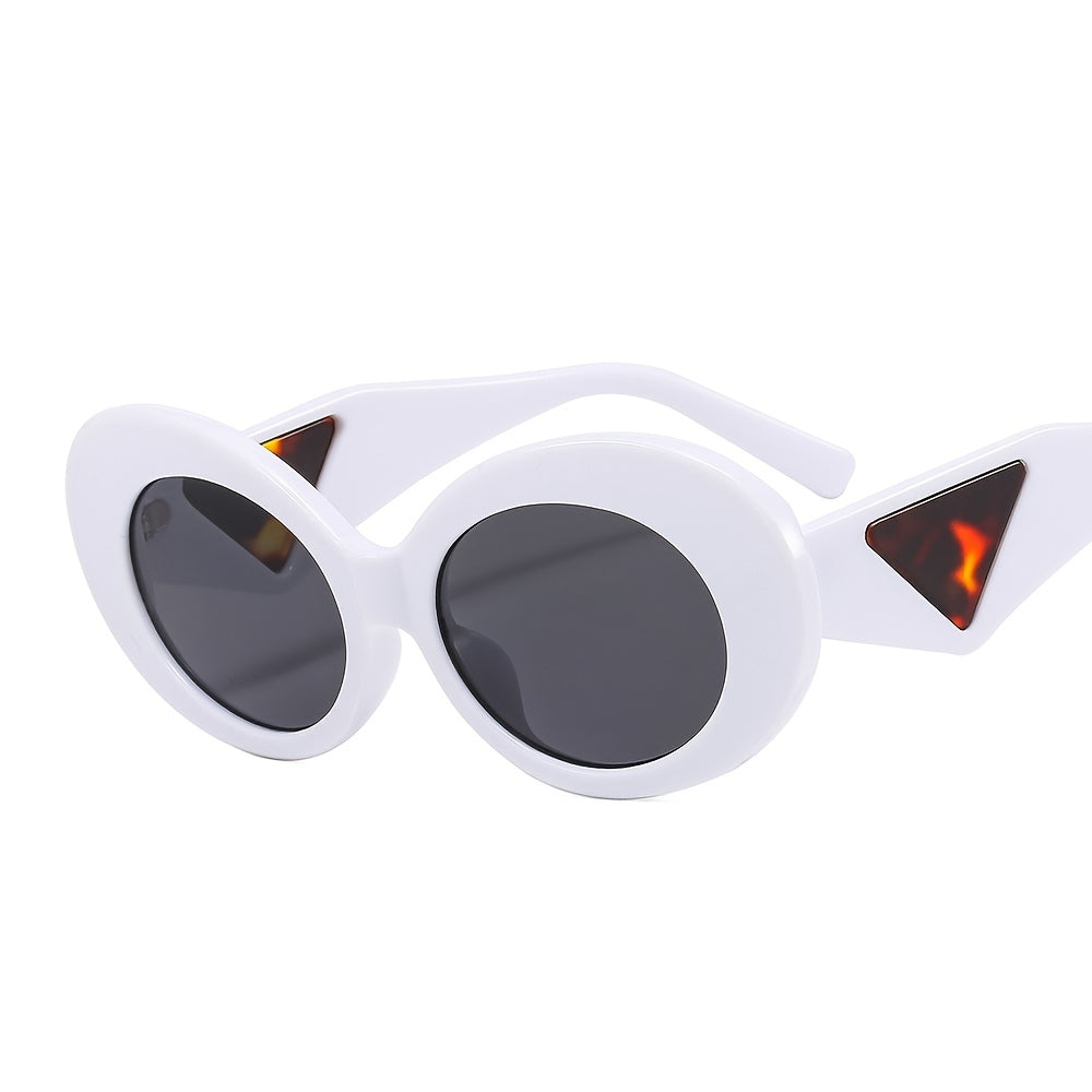 Oval Sunglasses UV400 Vintage Ladies Stylish Small Round Sunglasses