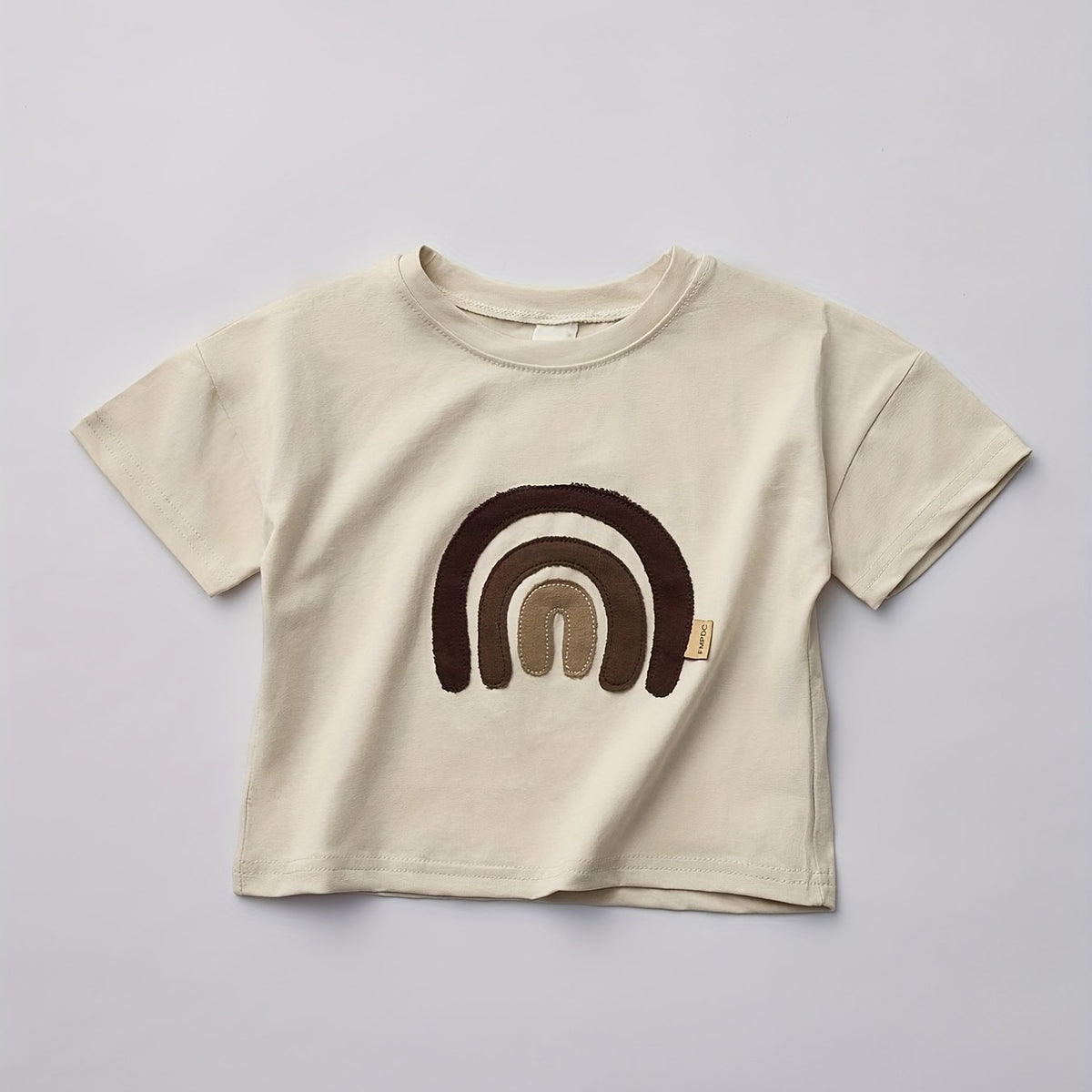 Toddler Rainbow Print T shirt Loose Casual Baby Boys & Girls Summer Tee Top