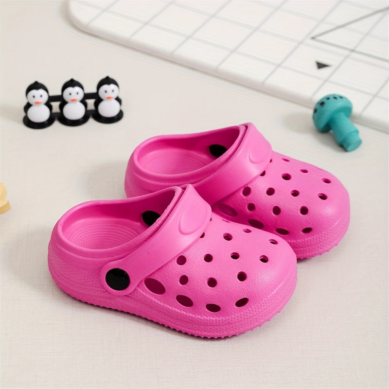 Boy's Solid Clogs Garden Shoes Lightweight Sandals All Seasons