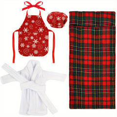 4pcs Mini Christmas Elf Set - Holiday Party Accessories
